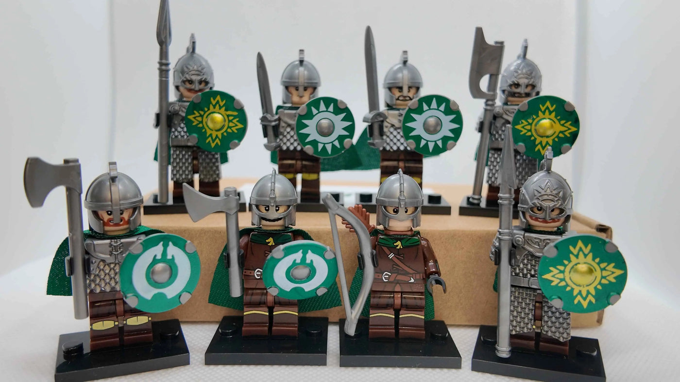 Guerreros Rohirrim | Pack de 8 caballeros Rohan