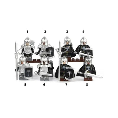 Soldados de Gondor | Pack de 8 Lego compatible